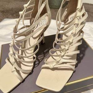 Vince Camuto Cage Heel Beige